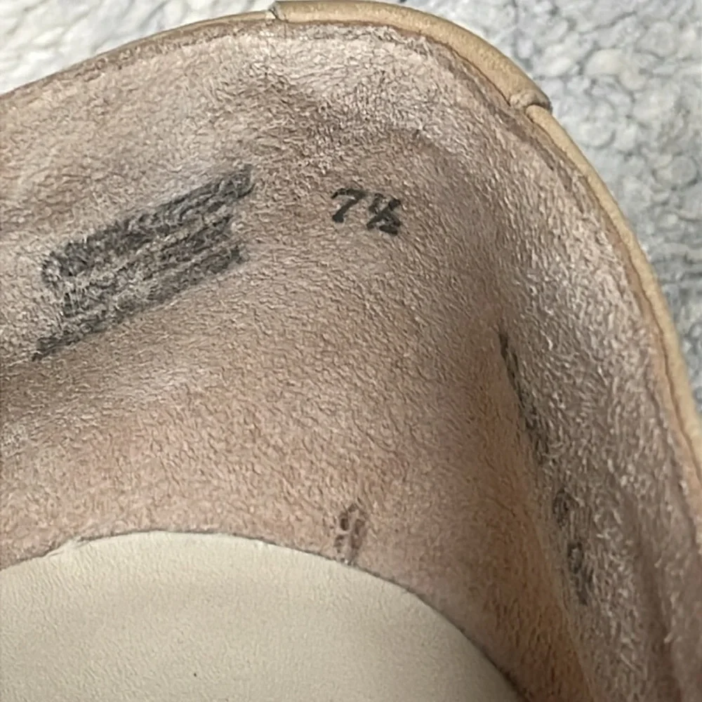 Paul Green Rimona Partita Loafers Sabbia Nubuck Cream Sz 7.5